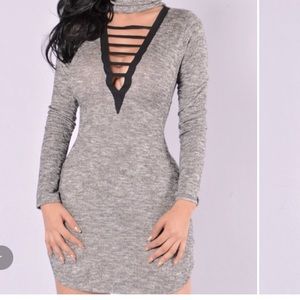 Fashionnova  sexy shirt dress.